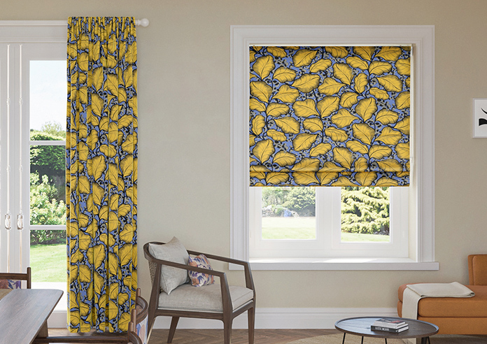 Magali, Ochre - Roman Blind - Image 3